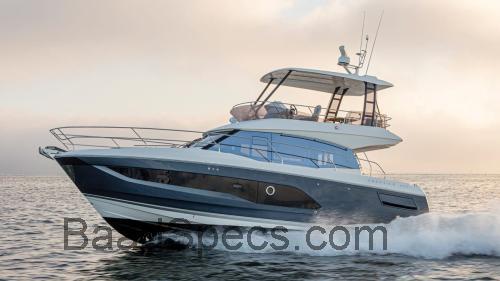 Prestige 420 Flybridge tekniske specifikationer 